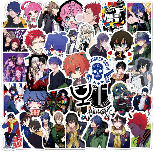 Hypnosis Mic Anime 50 Piece Sticker Set