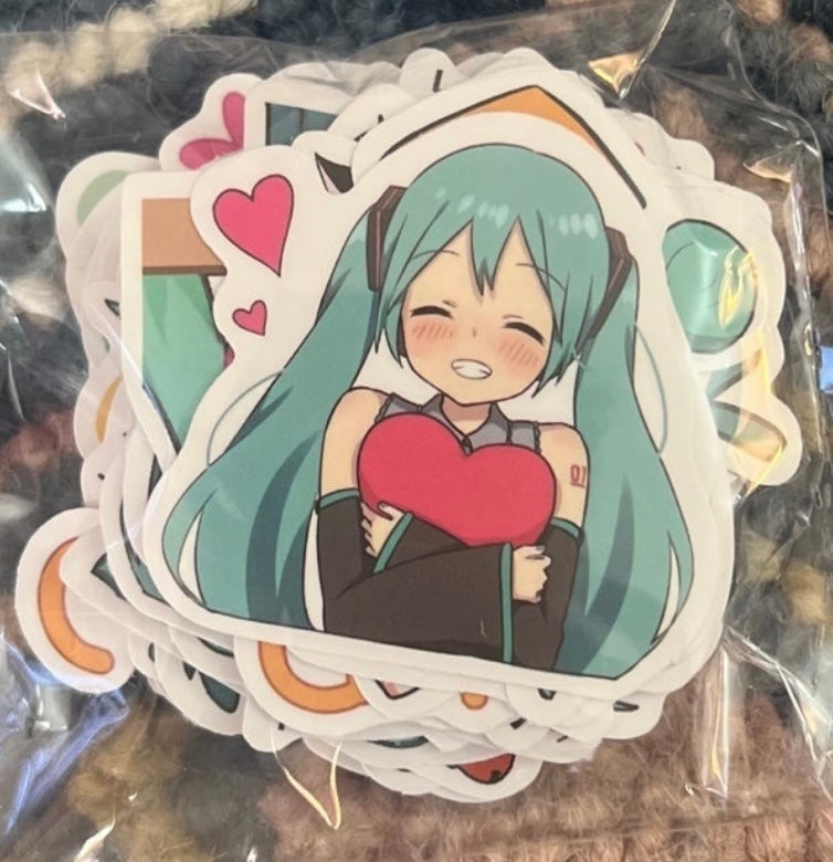 Hatsune Miku Anime 60 Piece Sticker Set