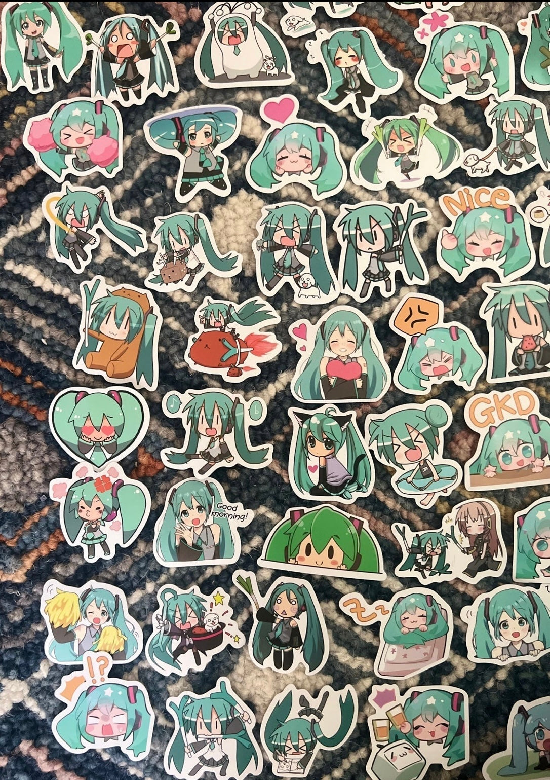 Hatsune Miku Anime 60 Piece Sticker Set