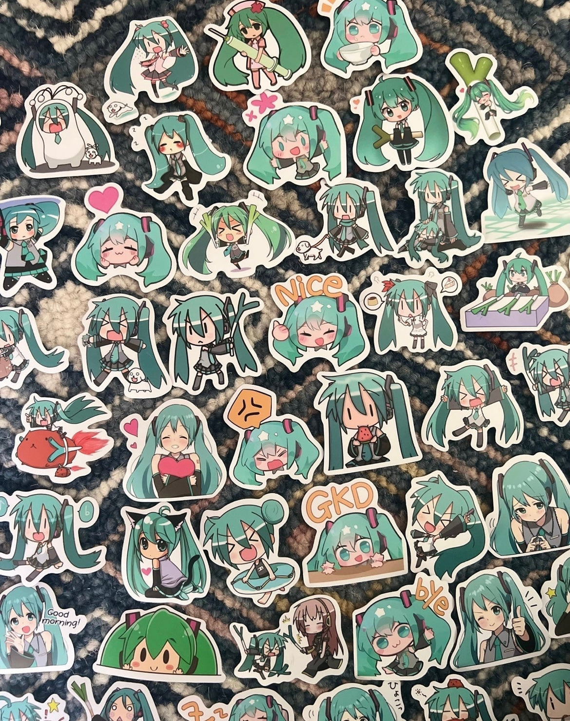 Hatsune Miku Anime 60 Piece Sticker Set