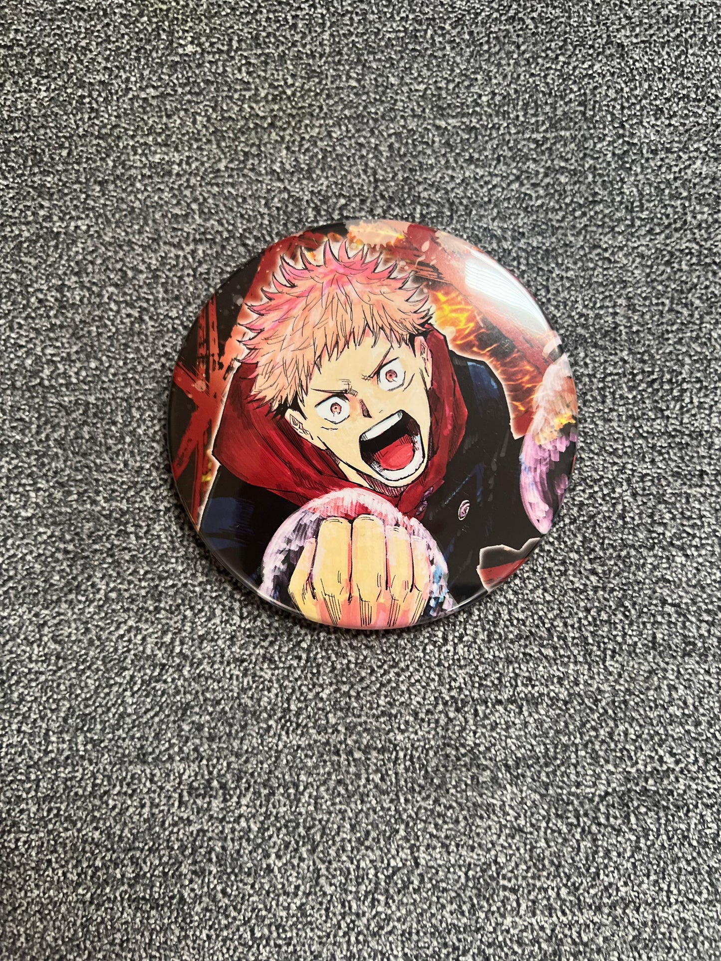 Jujutsu Kaisen Yuji Anime Can Badge Pin