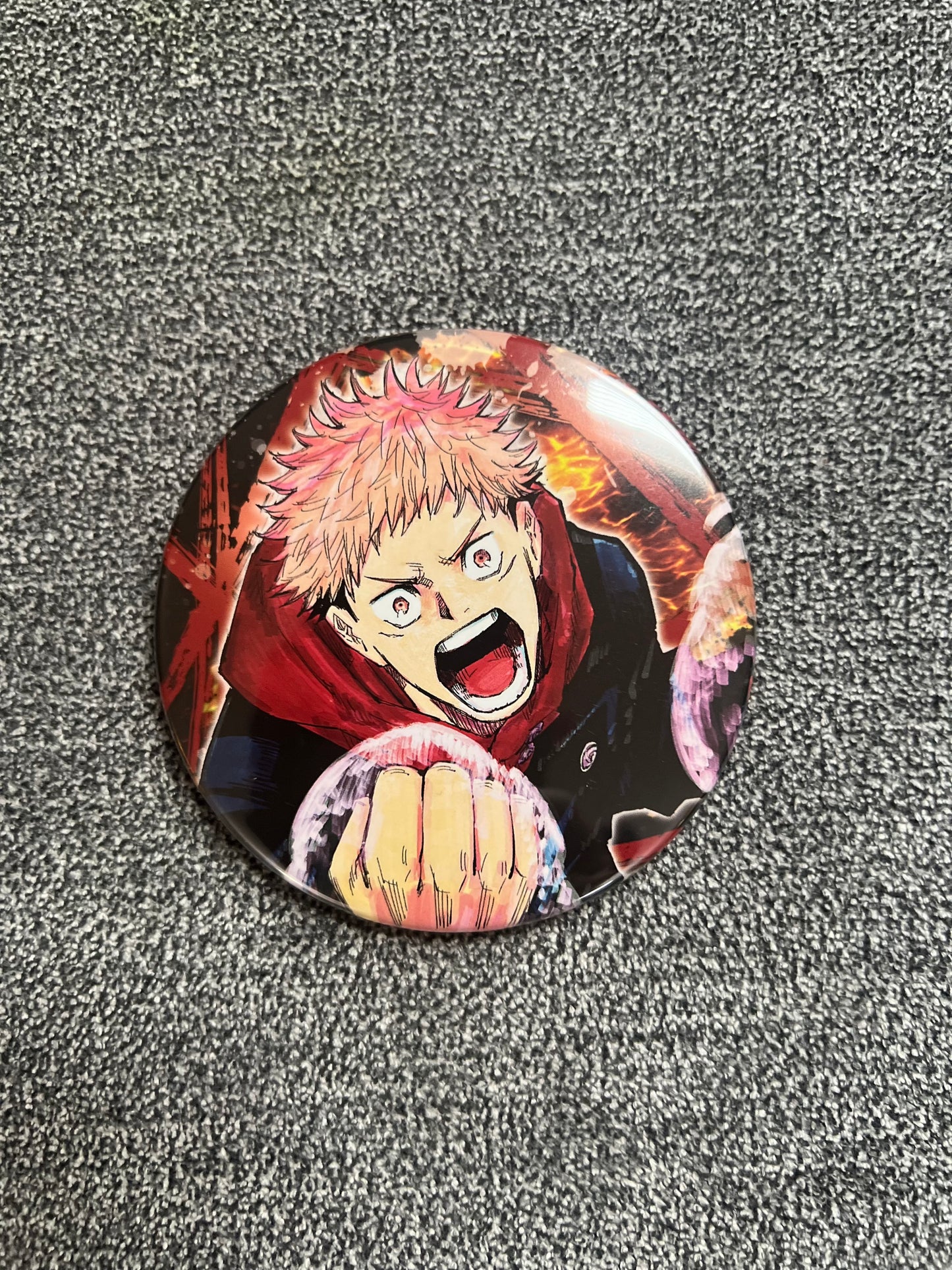 Jujutsu Kaisen Yuji Anime Can Badge Pin