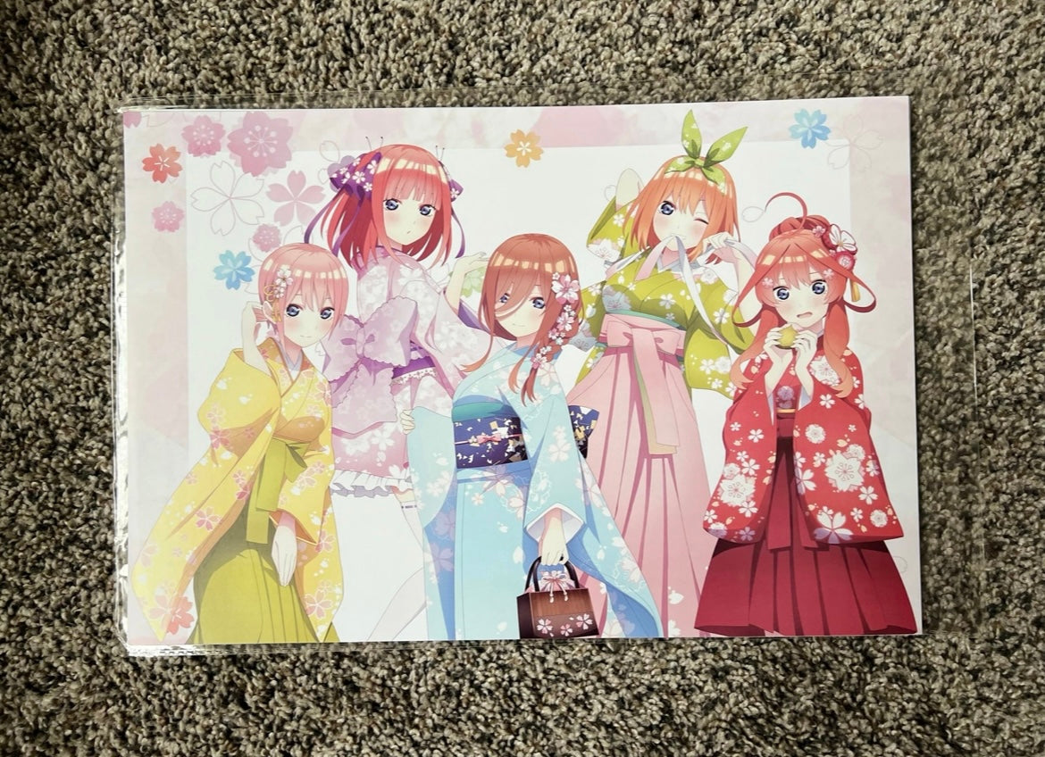 Quintessential Quintuplets Anime 8 Piece Poster Set