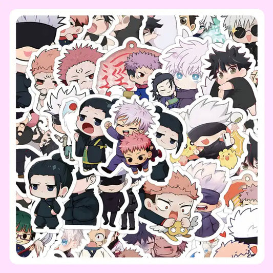 Jujutsu Kaisen Anime Chibi 60 Piece Sticker Set