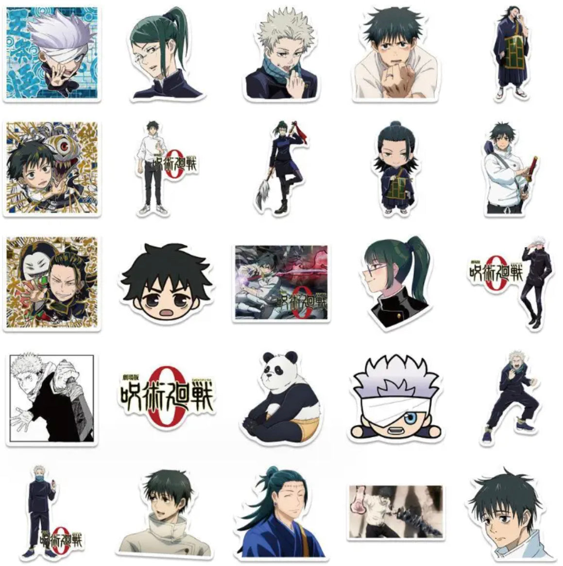 Jujutsu Kaisen Anime 50 Pc Sticker Set