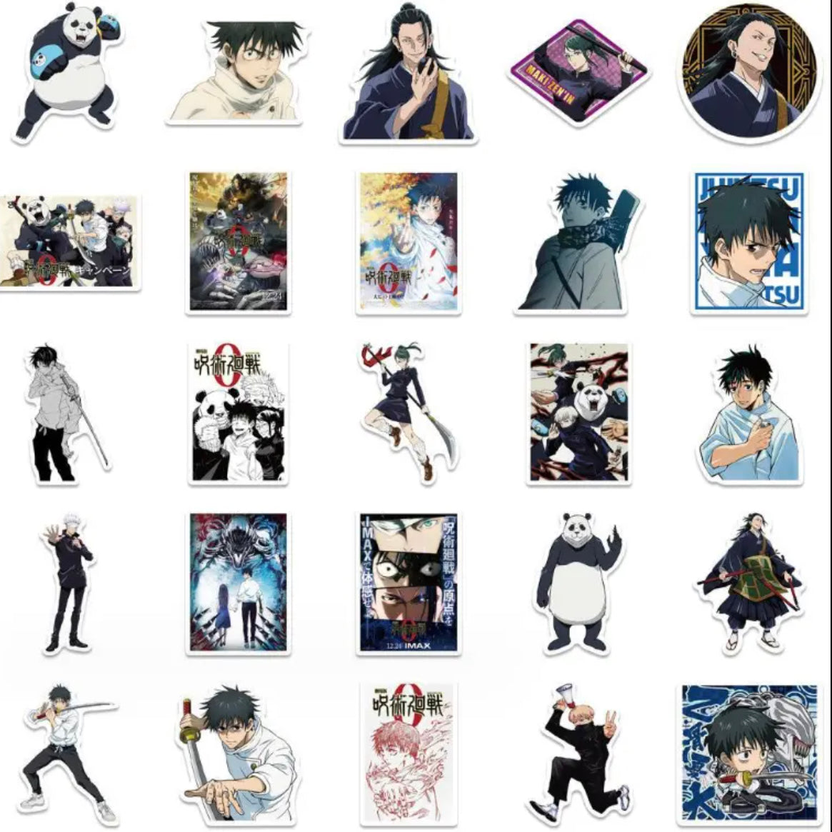 Jujutsu Kaisen Anime 50 Pc Sticker Set