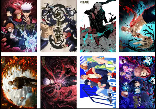 Jujutsu Kaisen Anime 8 Piece Poster Set