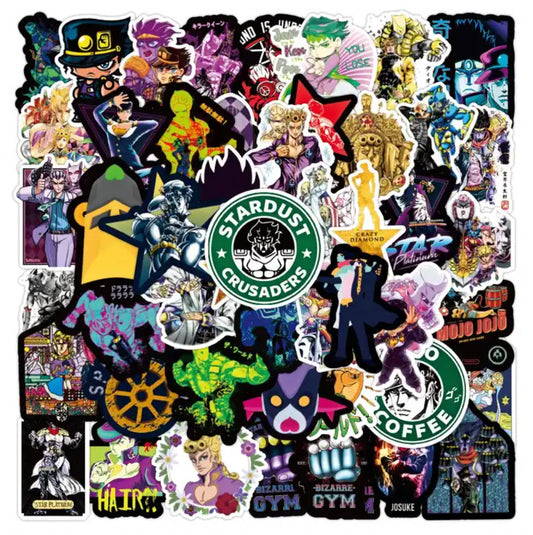 Jojo's Bizarre Adventure Anime 50 Piece Sticker Set