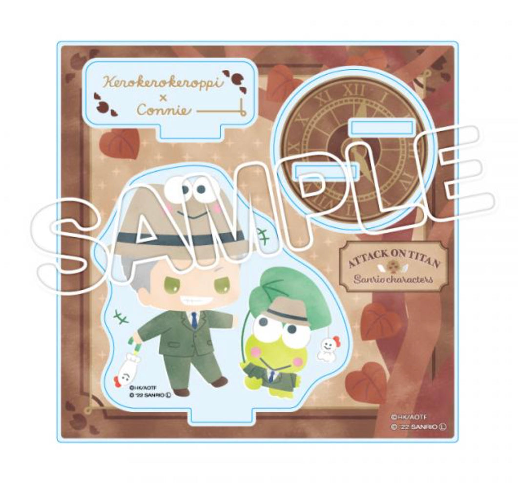 Attack On Titan X Sanrio Connie Springer Keroppi Acrylic Stand