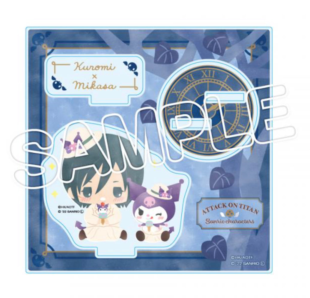 Attack On Titan X Sanrio Collab Mikasa Ackerman Kuromi Acrylic Stand