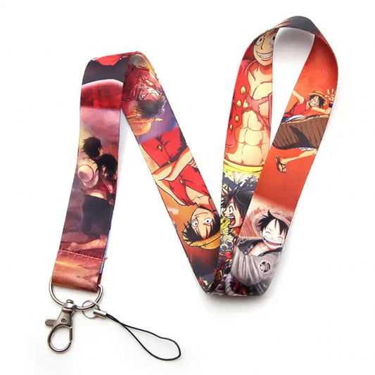 One Piece Anime Lanyard Keychain