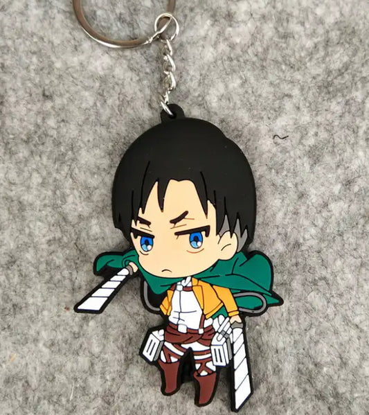 Attack On Titan Rubber Keychain Charm