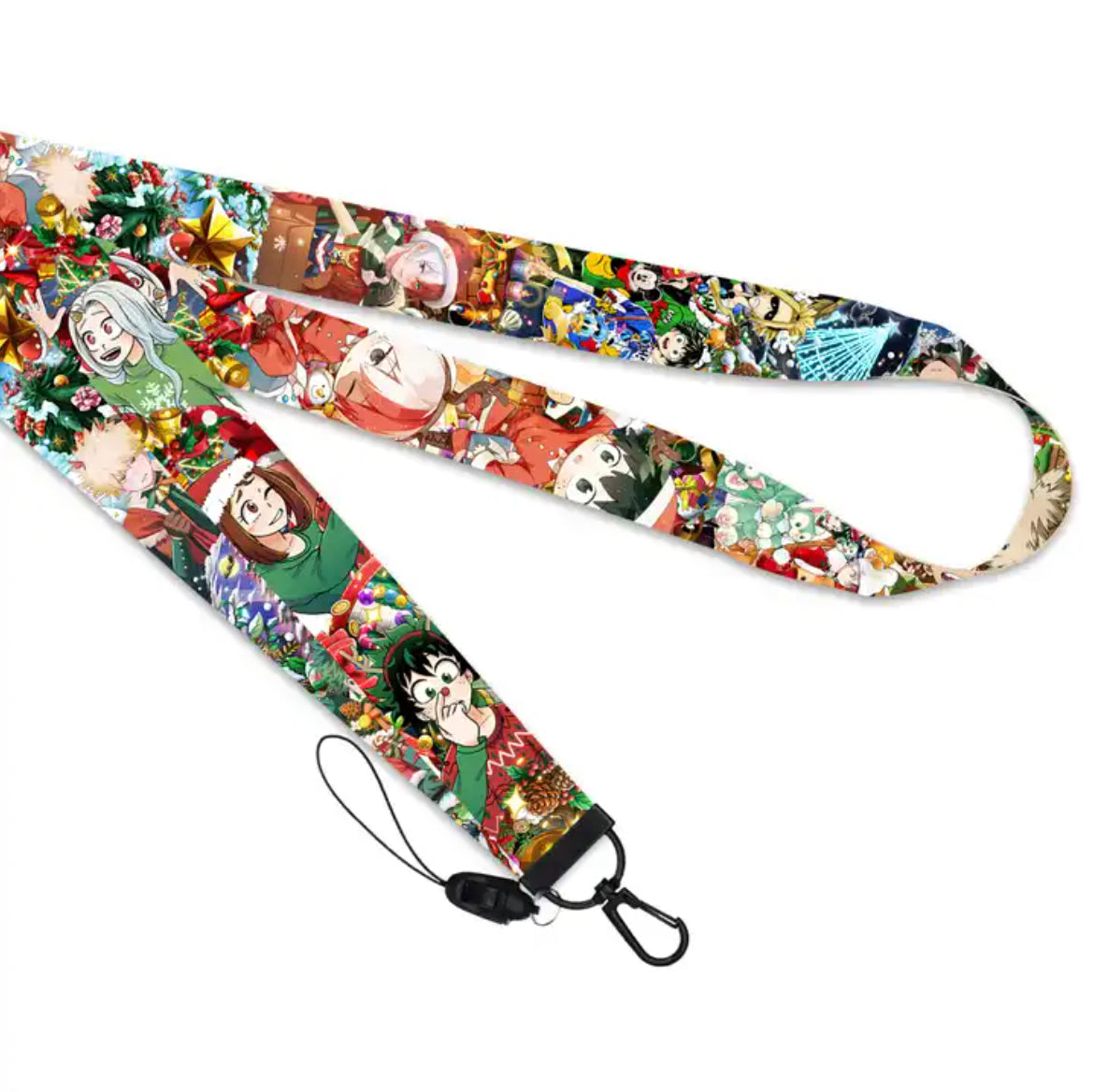 My Hero Academia Christmas Anime Lanyard Keychain