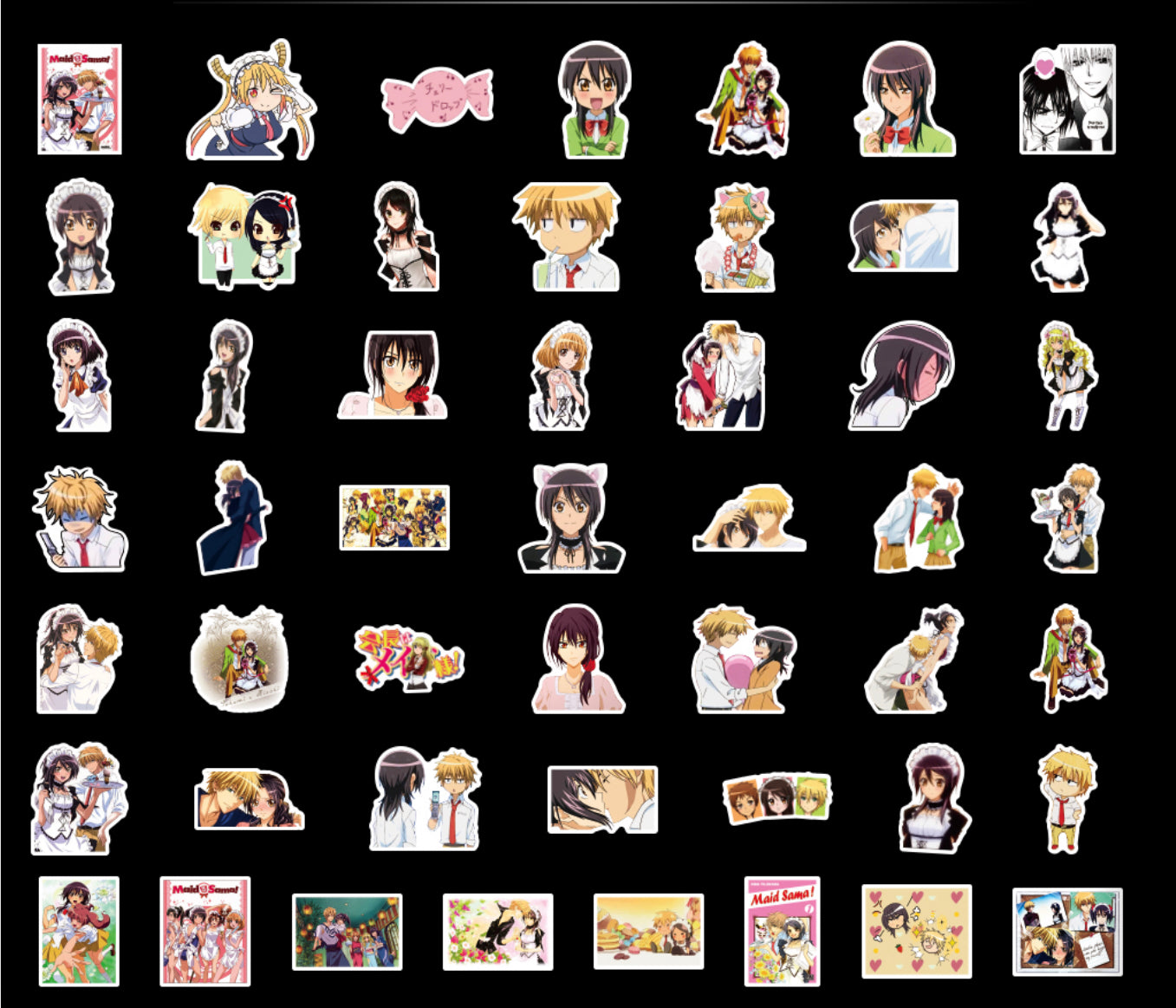 Maid Sama Anime 50 PC Sticker Set