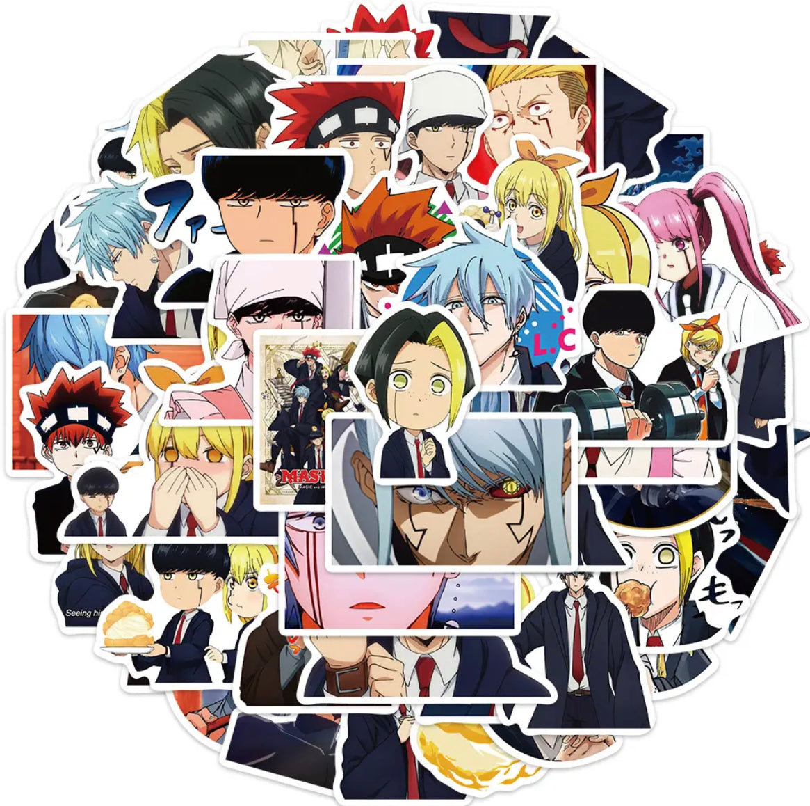 Mashle Anime 50 Piece Sticker Set