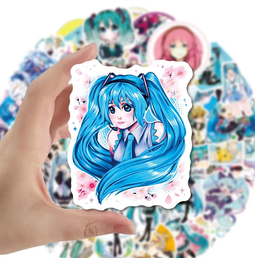 Hatsune Miku Anime 50 Piece Sticker Set