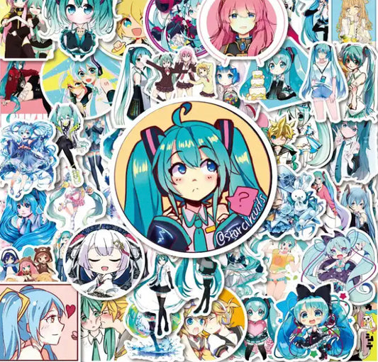 Hatsune Miku Anime 50 Piece Sticker Set