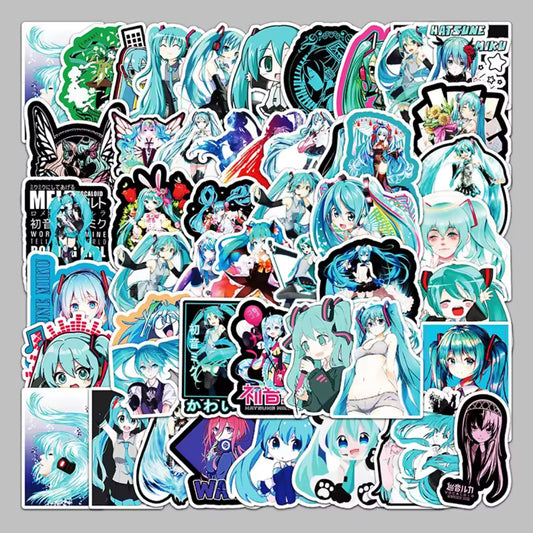 Hatsune Miku Vocaloid Anime 50 Piece Sticker Set