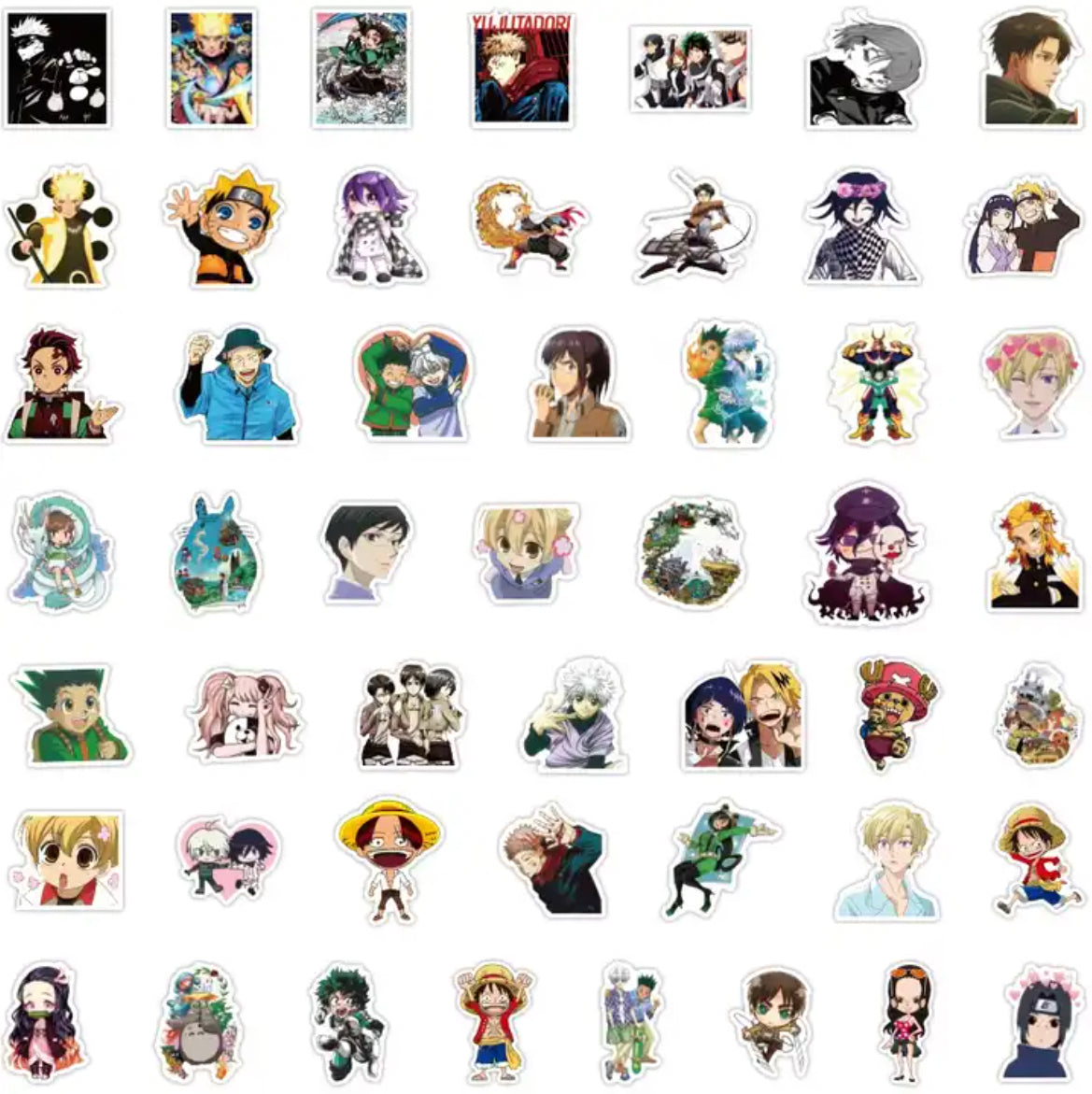 Mixed Anime 50 Piece Sticker Set