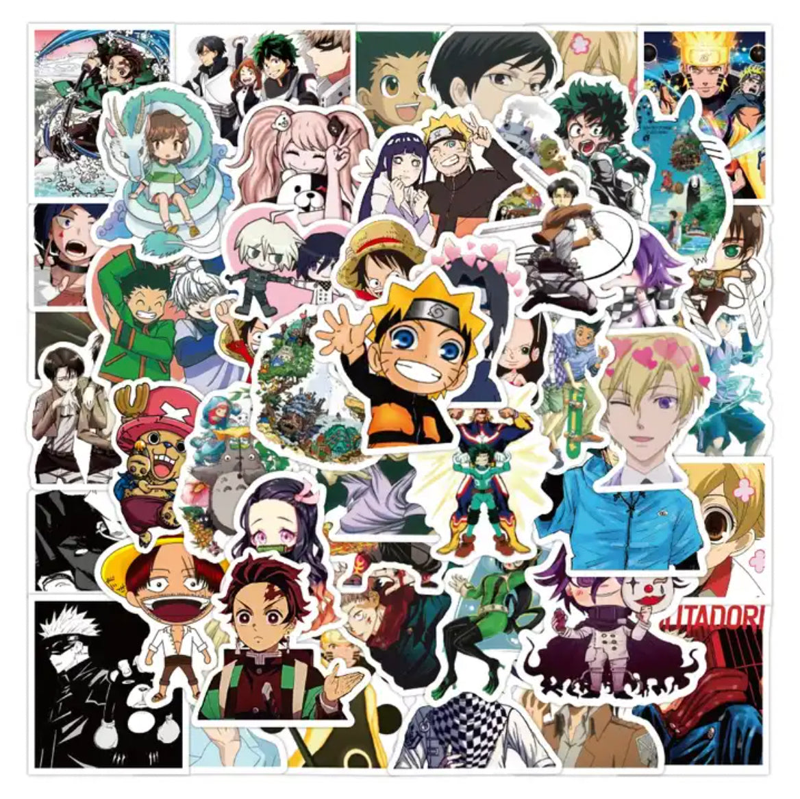 Mixed Anime 50 Piece Sticker Set