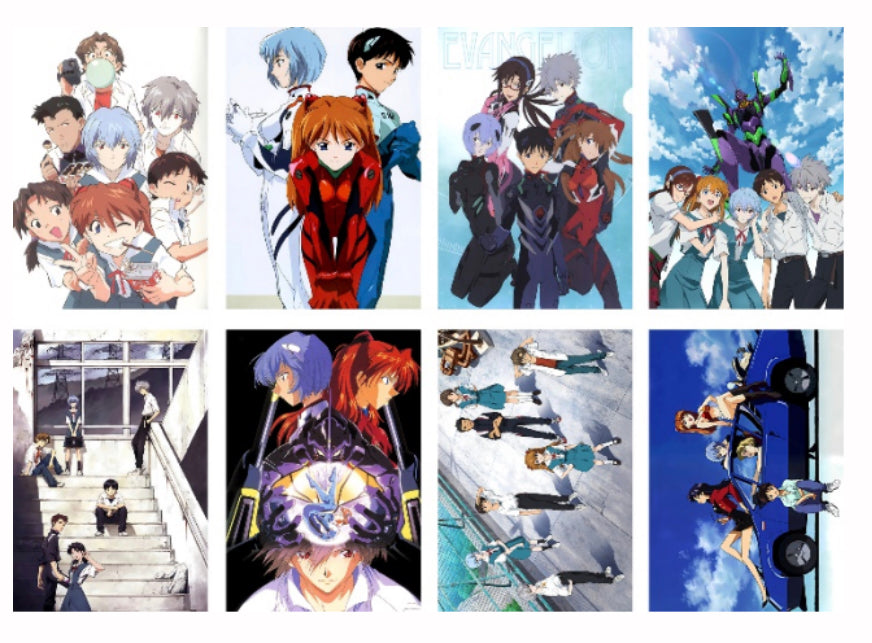 Neon Genesis Evangelion Anime 8 Piece Poster Set