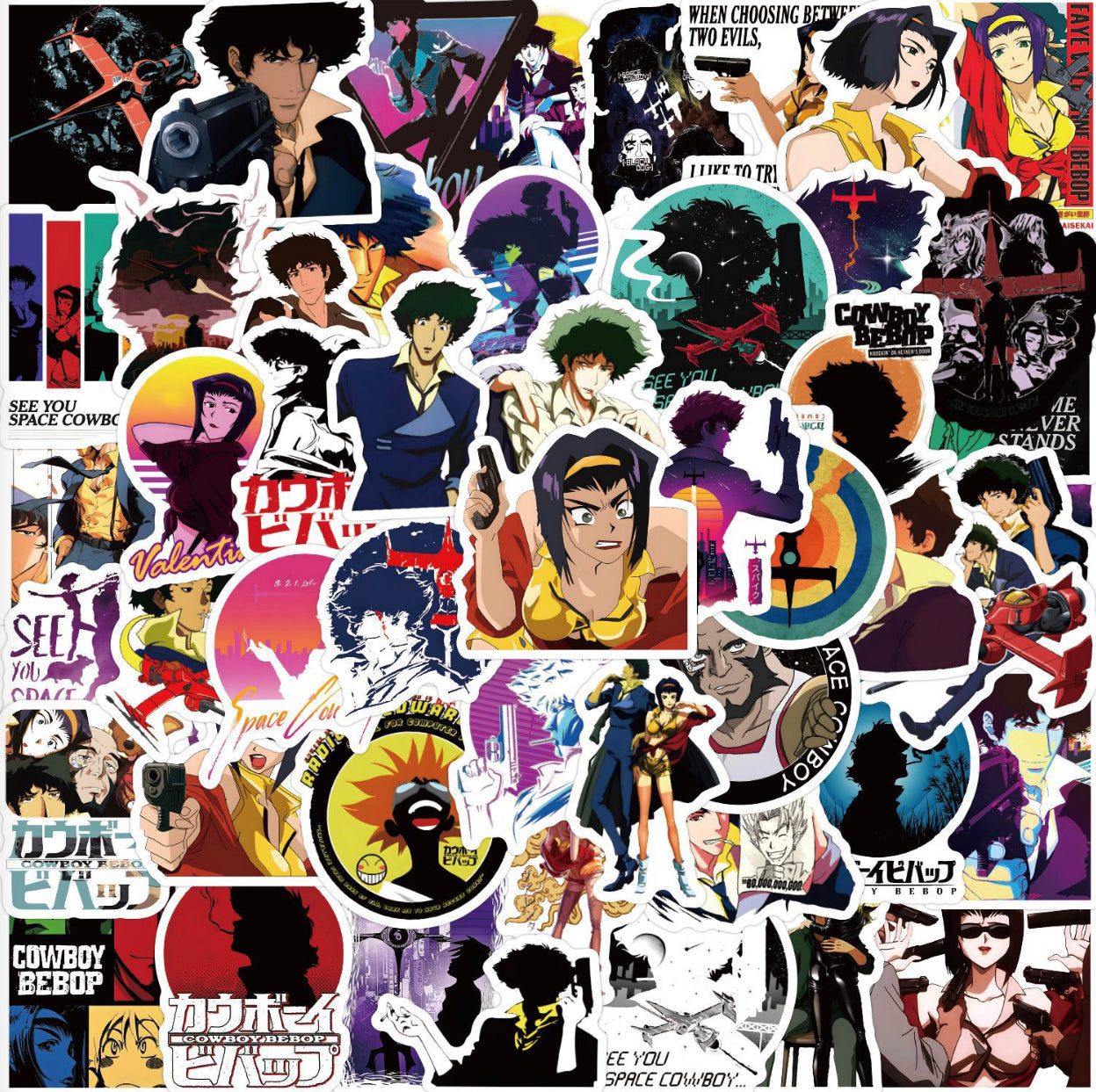 Cowboy Bebop Anime 50 Piece Sticker Set