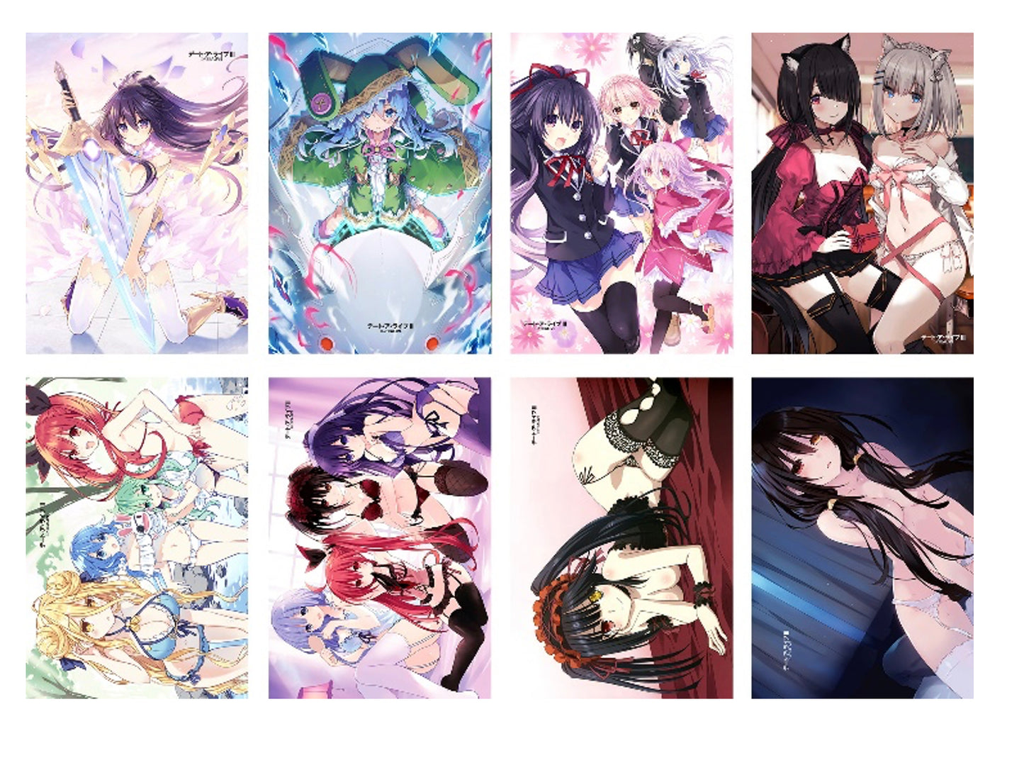 Date A Live Anime 8 Piece Poster Set