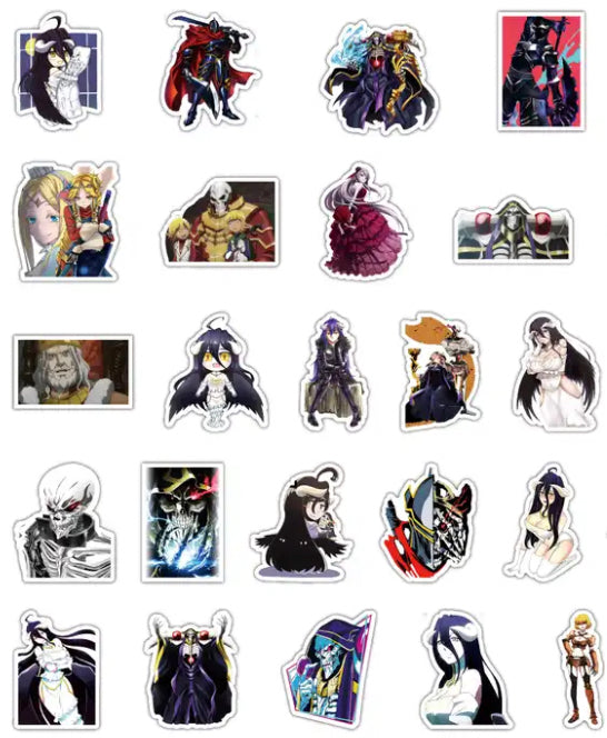 Overlord Anime 50 Piece Sticker Set