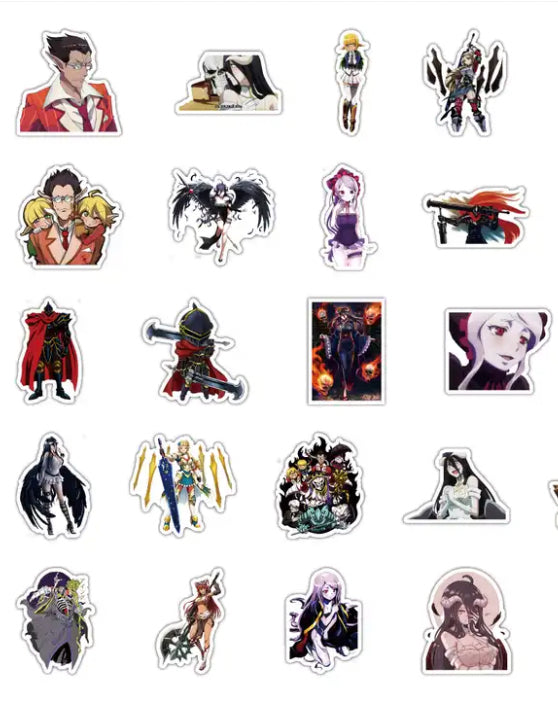 Overlord Anime 50 Piece Sticker Set