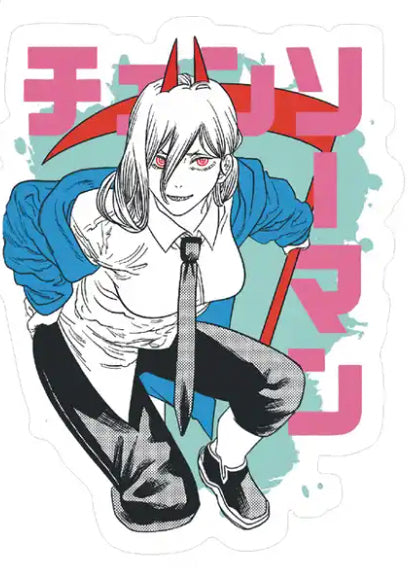 Chainsaw Man Power Anime Car Sticker