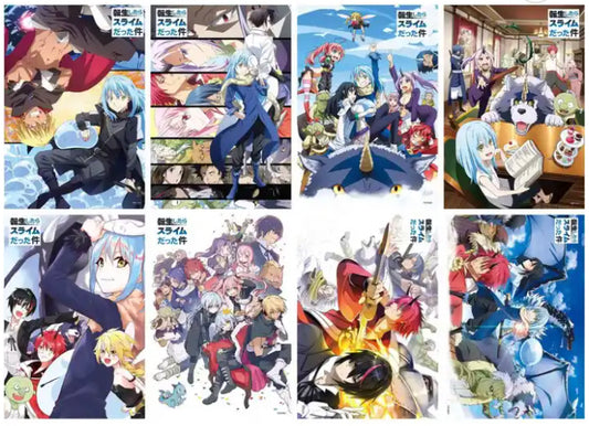 Reincarnated As a Slime Anime 8 Piece Poster Set