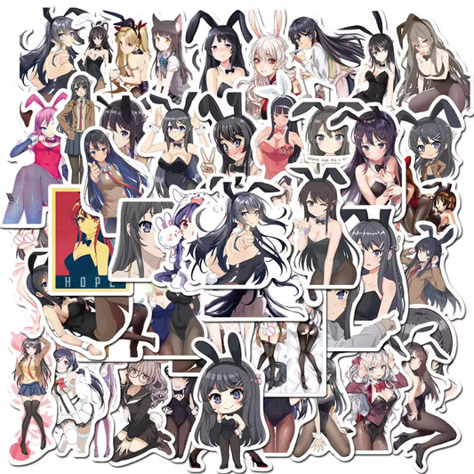 Rascal Does Not Dream Of Bunny Girl Senpai Anime 50 Piece Sticker Set