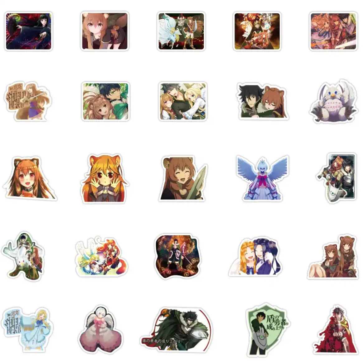 Rising Of The Shield Hero Anime 50 Piece Sticker Set