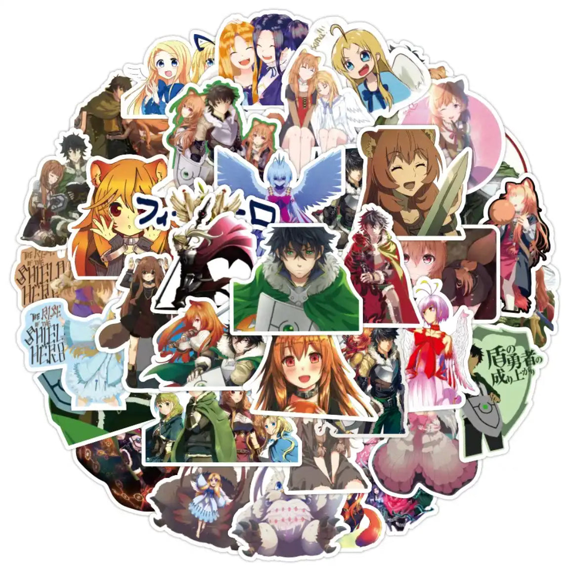 Rising Of The Shield Hero Anime 50 Piece Sticker Set