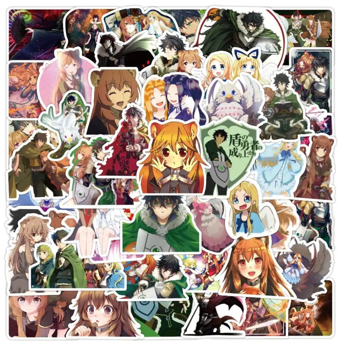 Rising Of The Shield Hero Anime 50 Piece Sticker Set