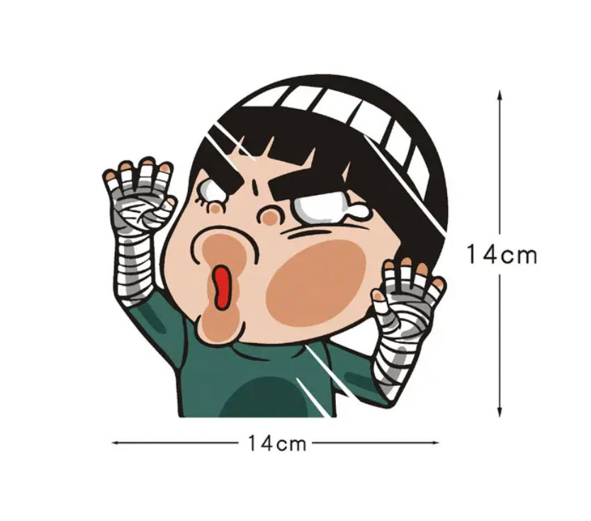 Naruto Rock Lee Anime Car Sticker