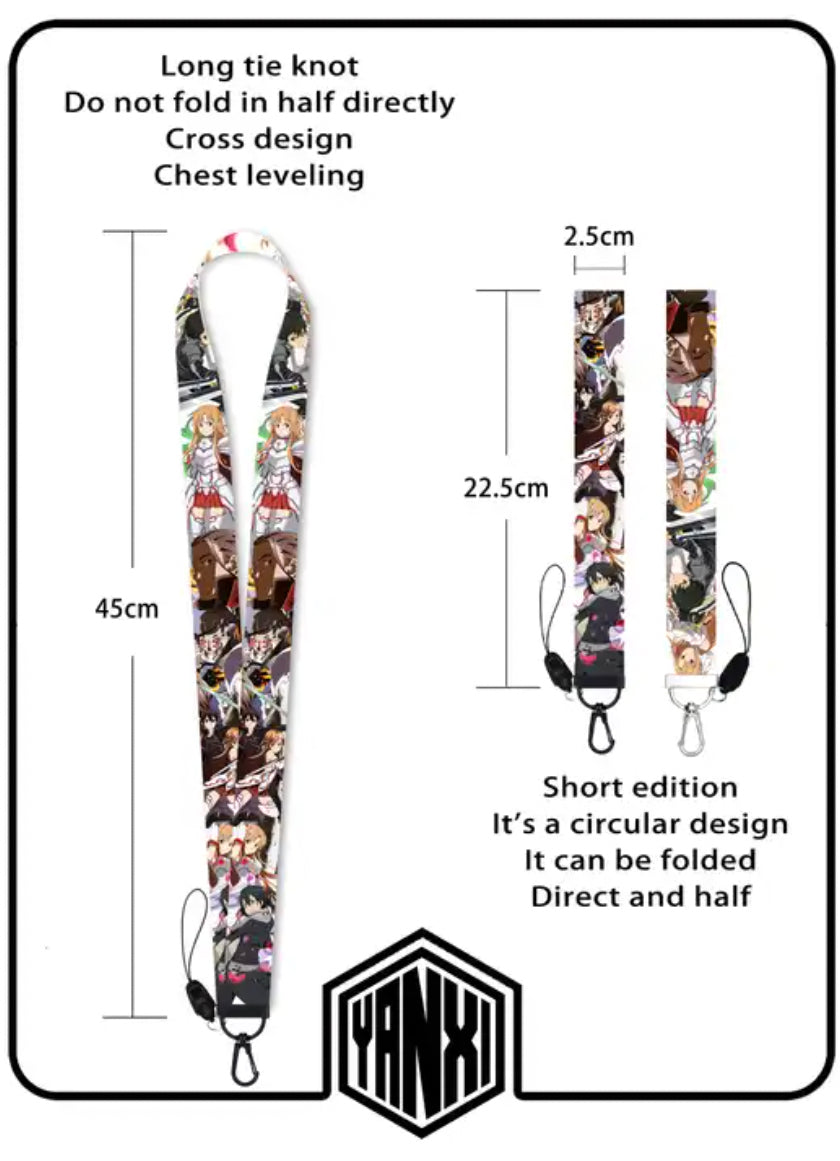 Sword Art Online Anime Lanyard/Card Holder