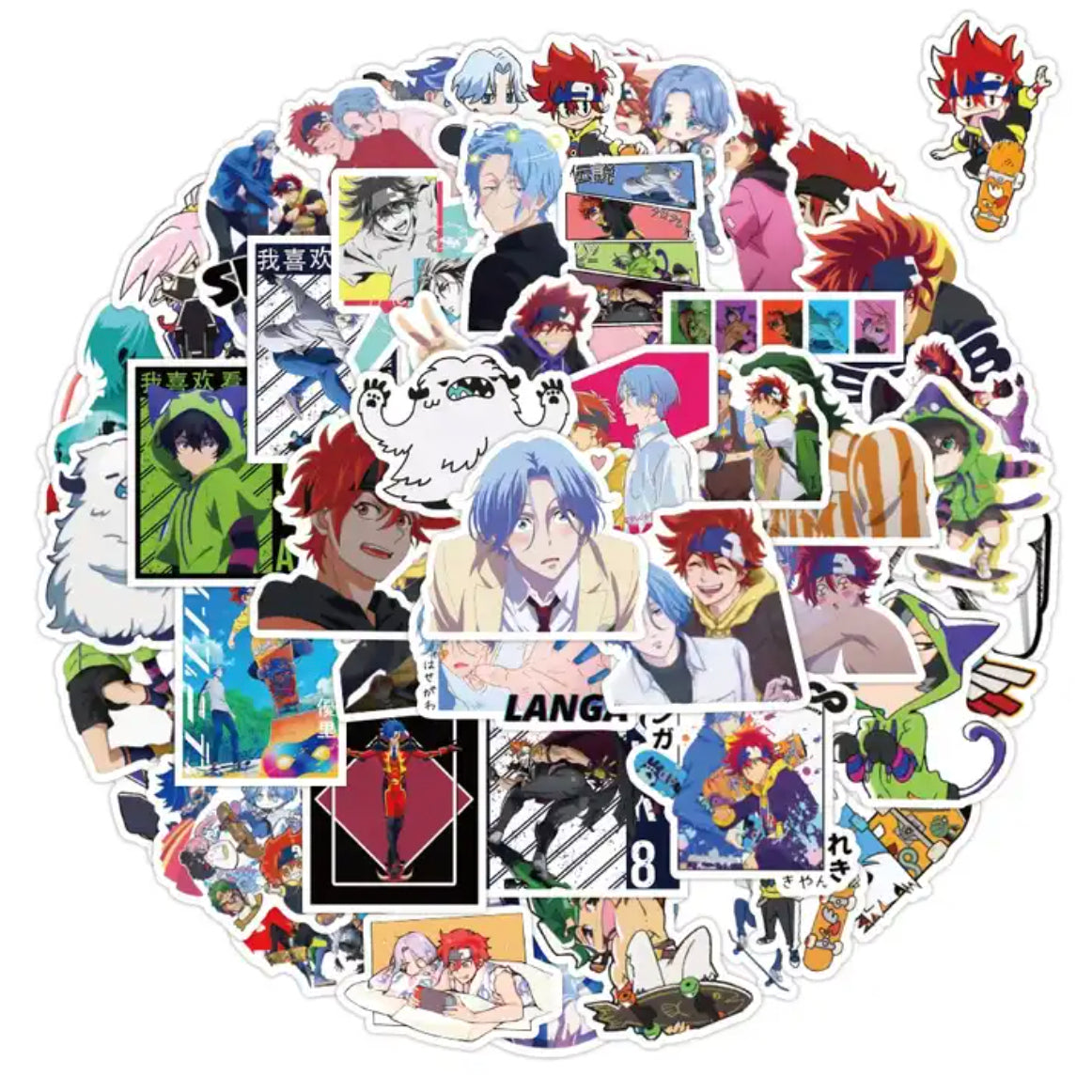 SK8 The Infinity Anime 50 Piece Sticker Set