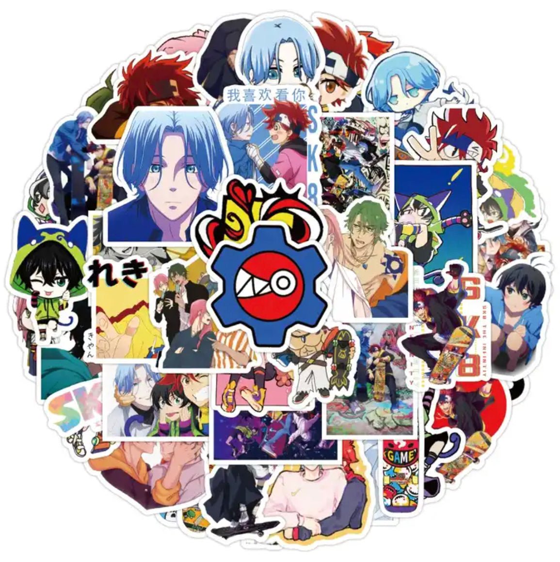 SK8 The Infinity Anime 50 Piece Sticker Set