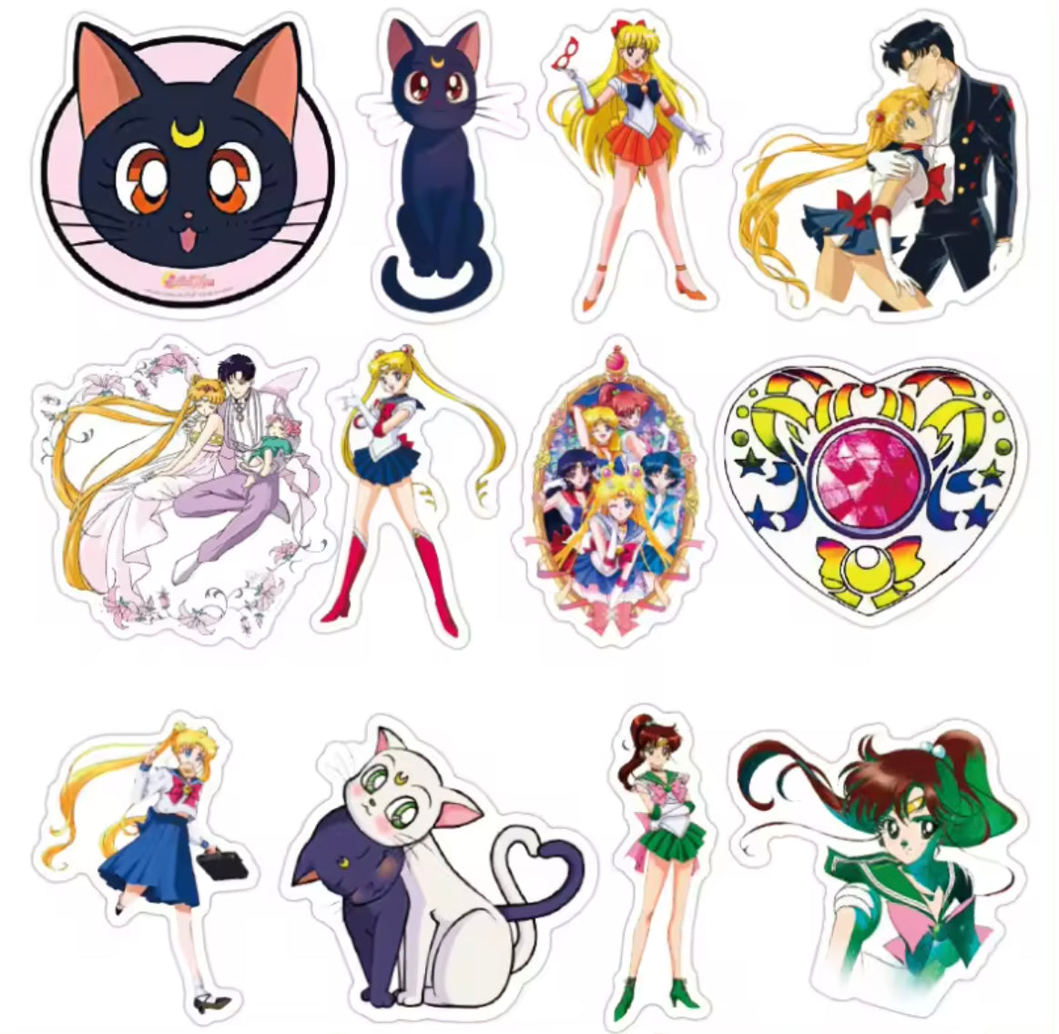 Sailor Moon Anime 50 Piece Sticker Set