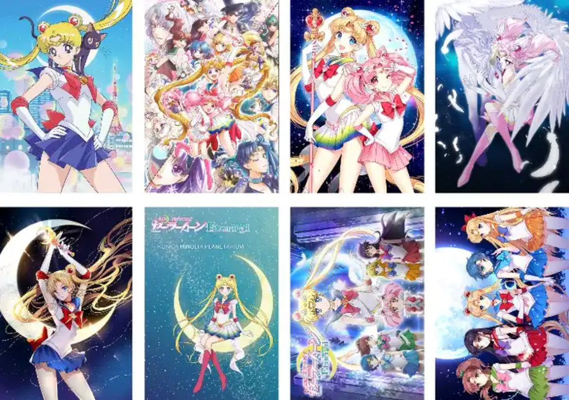 Sailor Moon Anime 8 Piece Poster Set