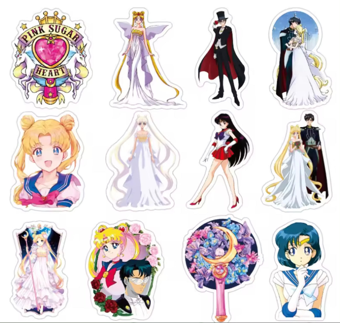 Sailor Moon Anime 50 Piece Sticker Set