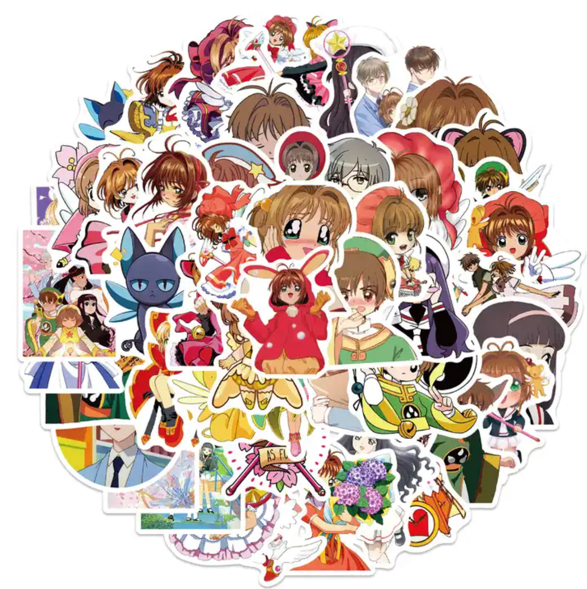 Cardcaptor Sakura Anime 50 Piece Sticker Set