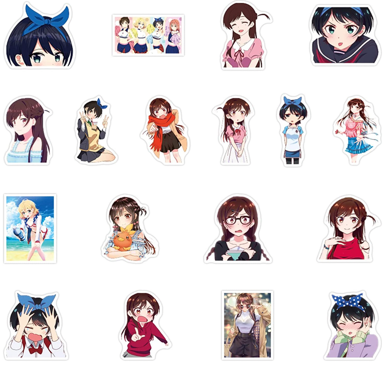 Rent A GF Anime 50 Piece Sticker Set