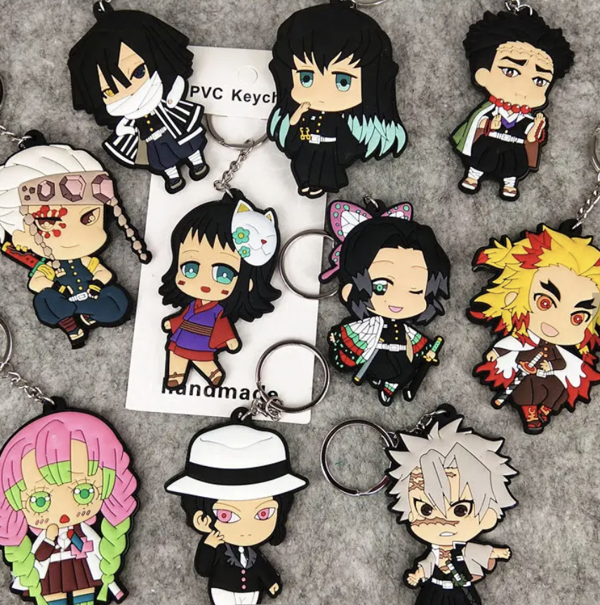 Demon Slayer Uzui Rubber Keychain Charm