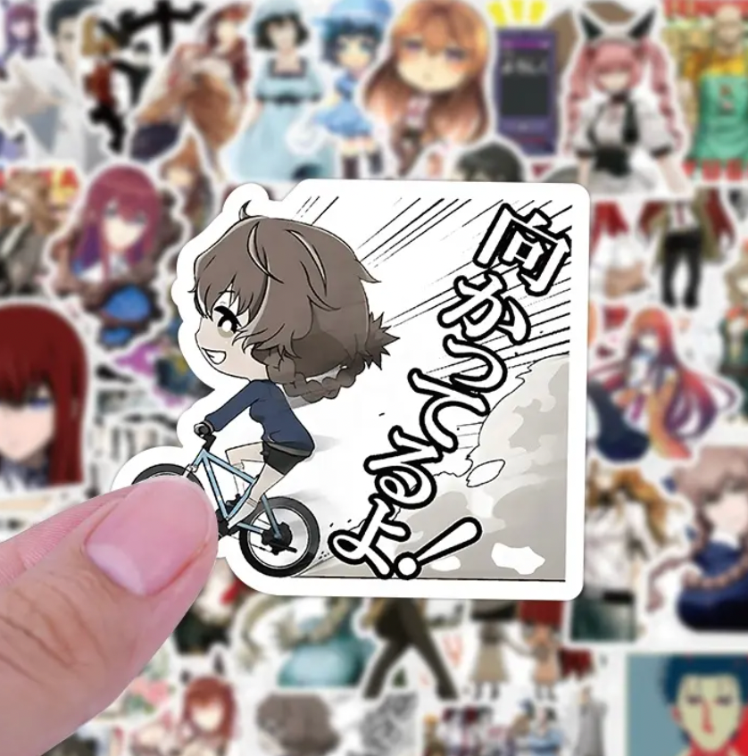 Steins Gate Anime 50 Piece Sticker Set