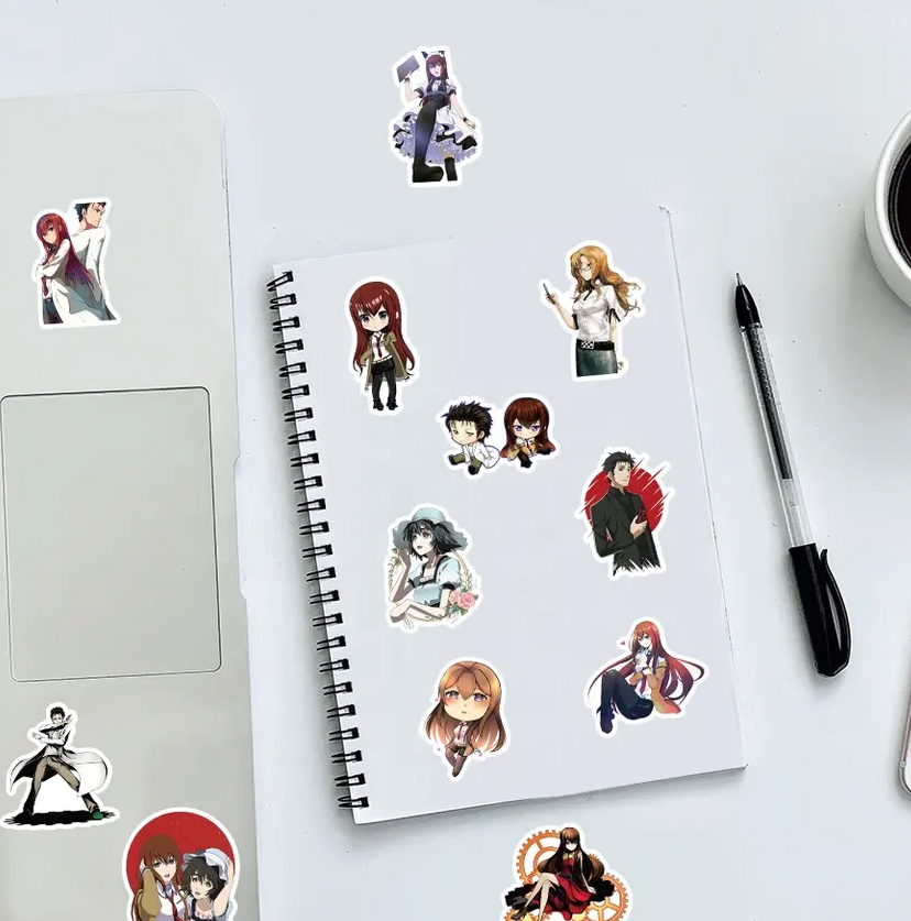 Steins Gate Anime 50 Piece Sticker Set