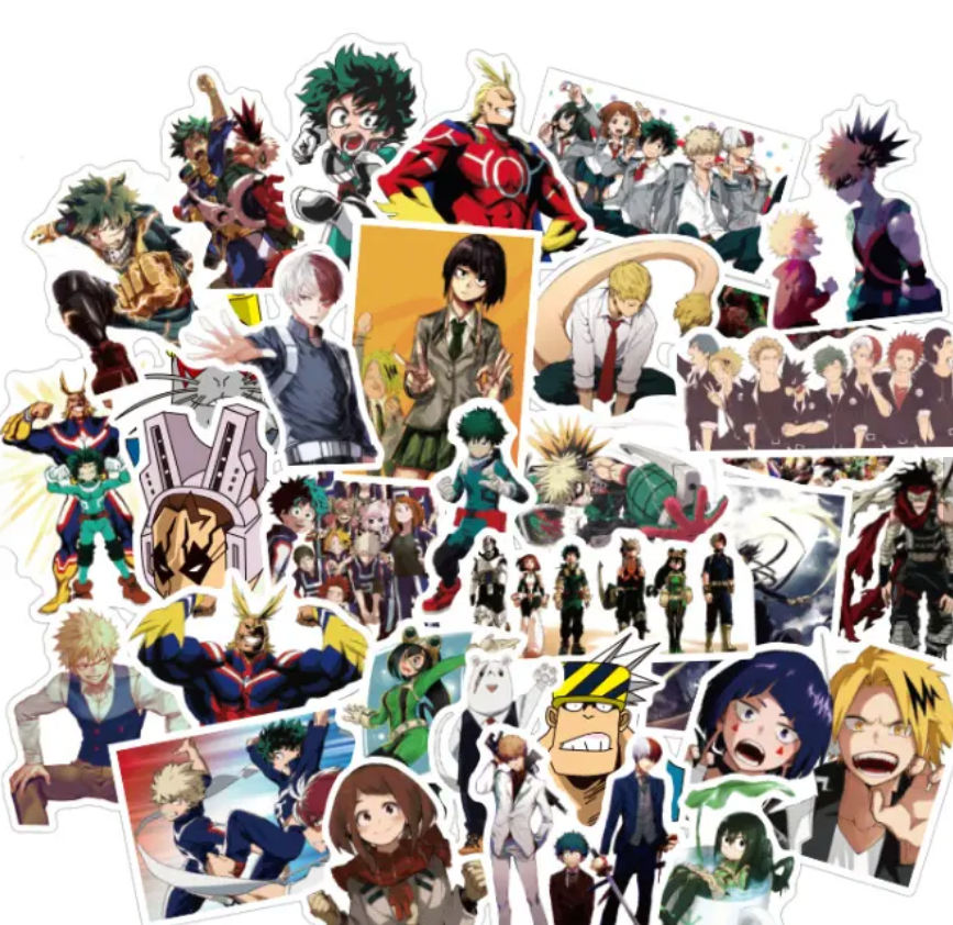 My Hero Academia Anime 50 Piece Sticker Set