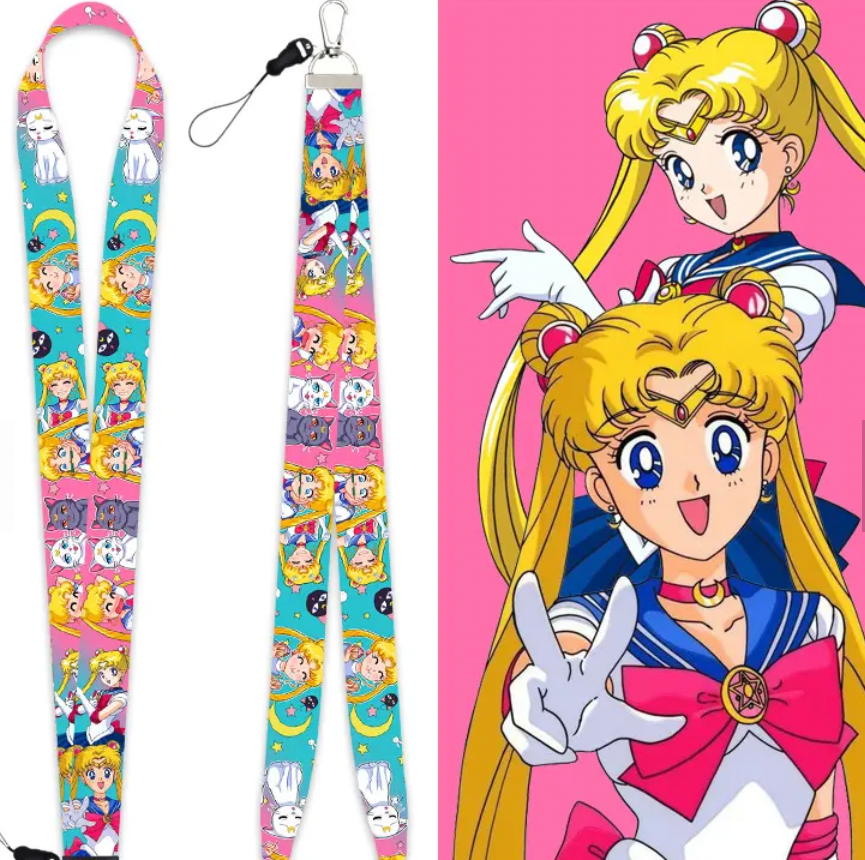 Sailor Moon Anime Lanyard Keychain