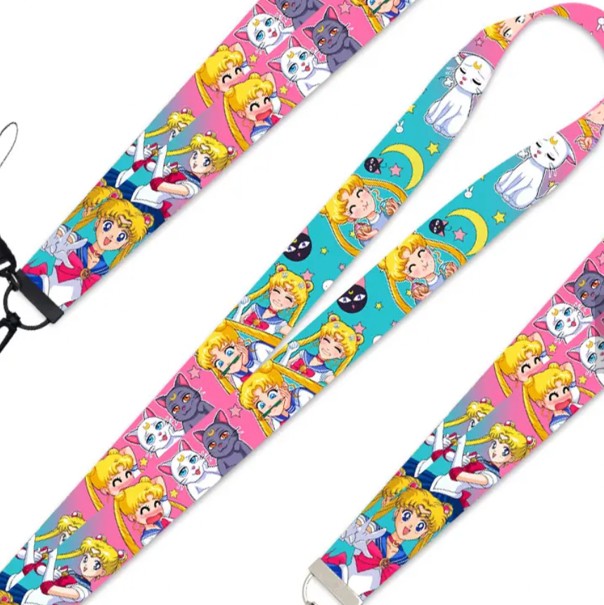 Sailor Moon Anime Lanyard Keychain